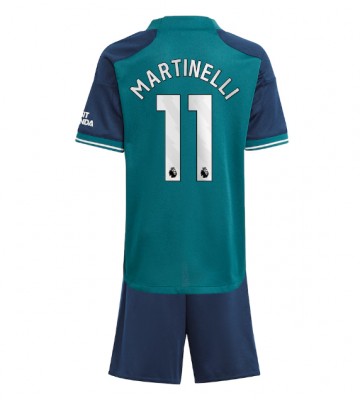 Arsenal Gabriel Martinelli #11 Tercera Equipación Niños 2023-24 Manga Corta (+ Pantalones cortos)